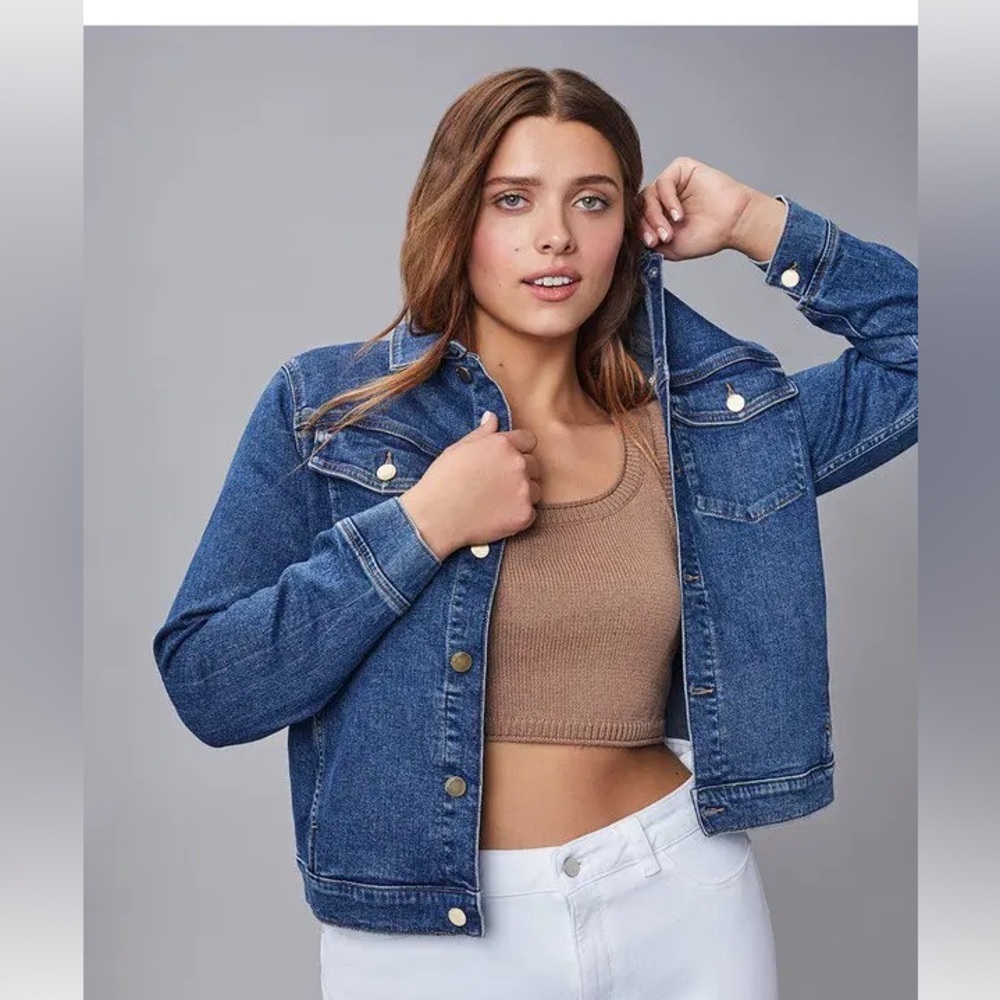 DL1961 Vika Classic Denim Jacket in Seaborn Small